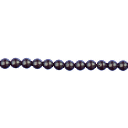Glass Pearls - 4mm - Round - Iridescent Purple (Strand 45)