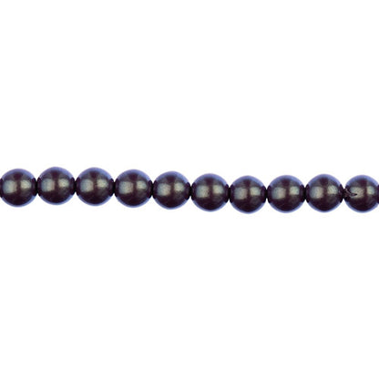 Glass Pearls - 6mm - Round - Iridescent Purple (Strand 30)