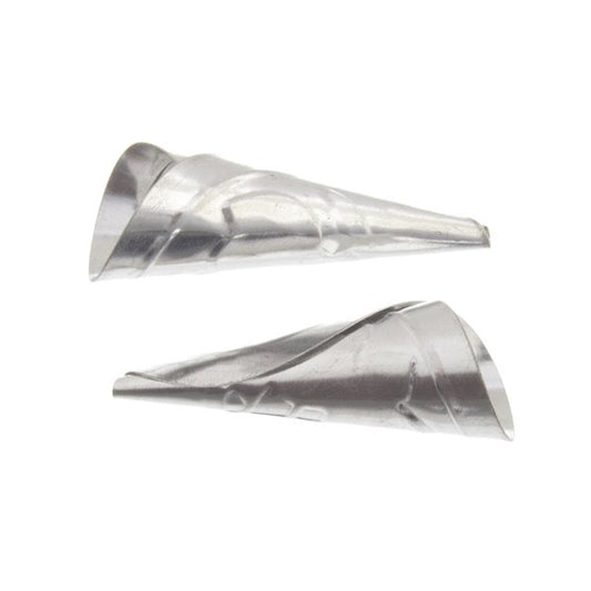 Findings - Jingle - 45mm Embossed Jingle Cone Tulip - Aluminum (100)