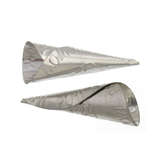 Findings - Jingle - 64mm Embossed Jingle Cone Tulip - Aluminum (25)