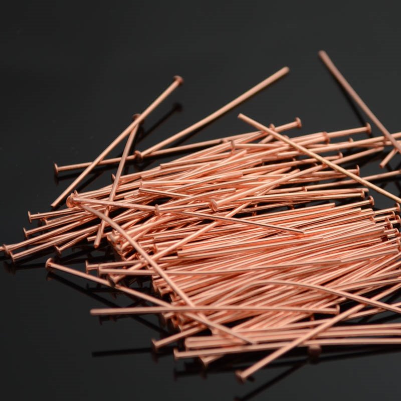 Headpins - 1.5in / 20ga Flat Head - Bright Copper (100)