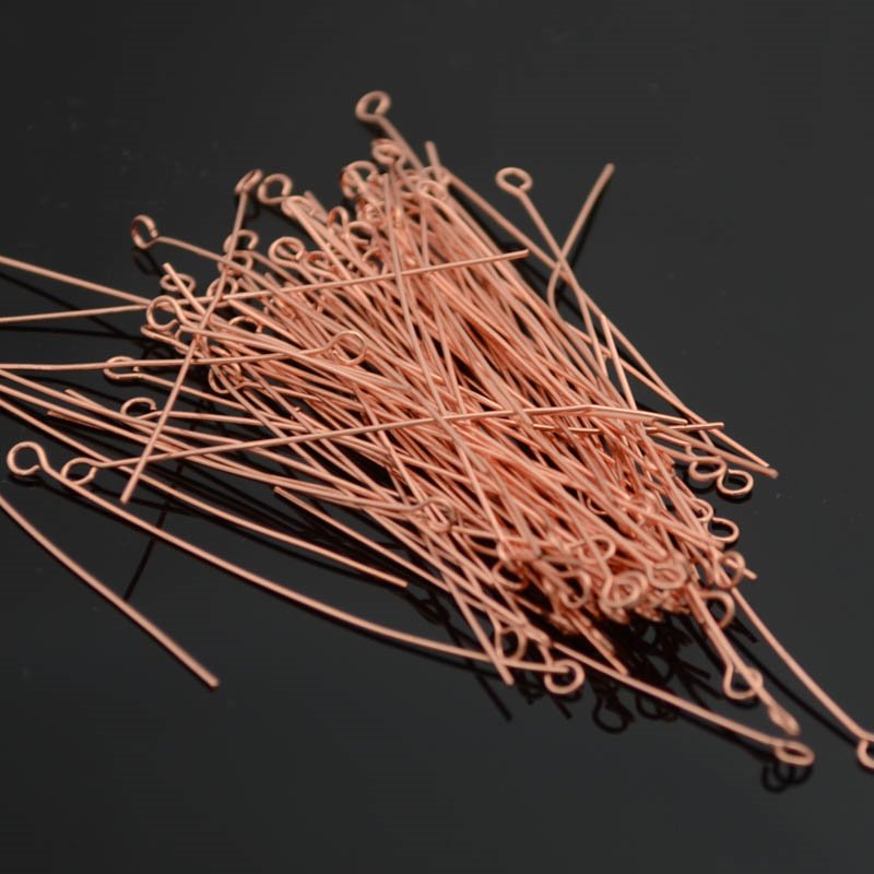 EYEpins - 2in / 24ga - Bright Copper (100)