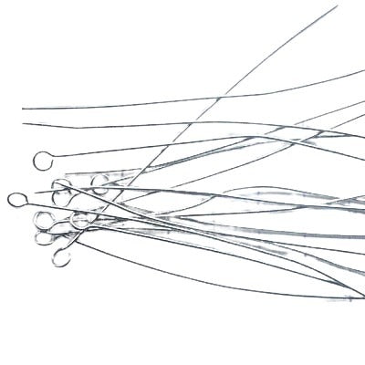 EYEpins - 2in / 24ga - Rhodium Plated (100)