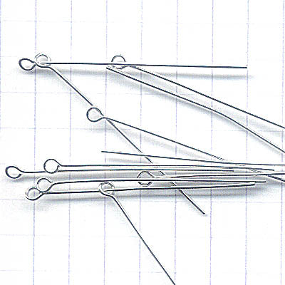 EYEpins - 1.5in / 22ga - Rhodium Plated (100)