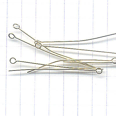 EYEpins - 1.5in / 22ga - Goldplated (100)