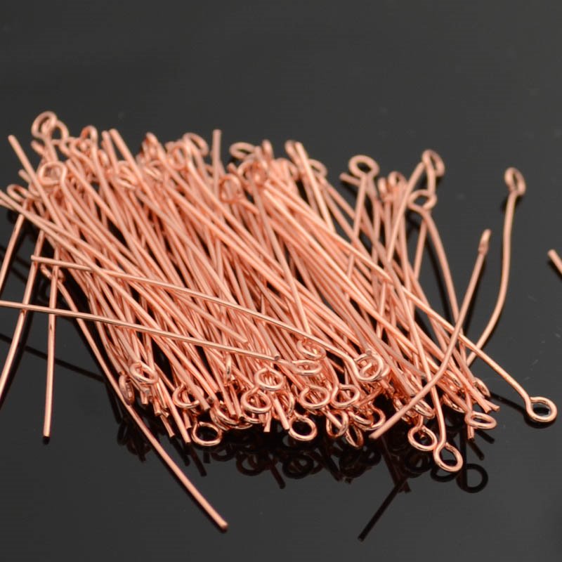 EYEpins - 1.5in / 22ga - Bright Copper (100)