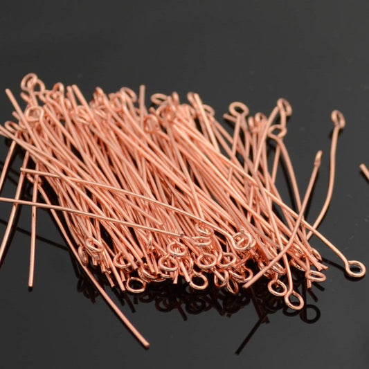 EYEpins - 1.5in / 22ga - Bright Copper (100)