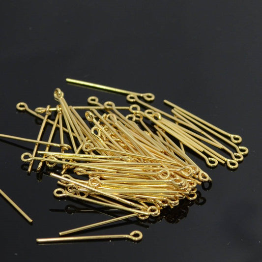 EYEpins - 1in / 20ga - Goldplated (100)