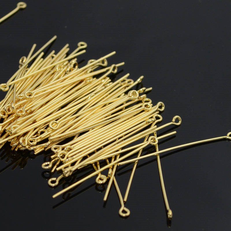 EYEpins - 1.5in / 20ga - Goldplated (100)