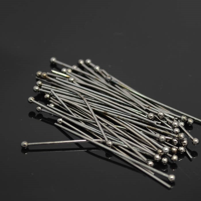 Headpins - 1.5in / 20ga Big Ball - Gunmetal (50)