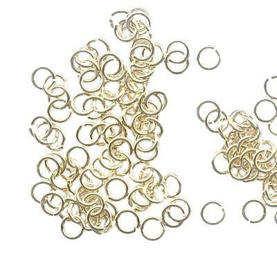 Jump Rings Open - 5mm - Goldplated (5 grams)