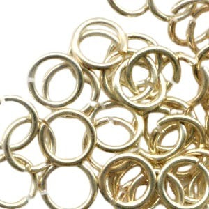 Jump Rings Open - 9mm - Goldplated (5 grams)