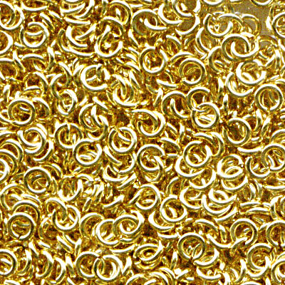 Jump Rings Open - 3mm - Goldplated (5 grams)