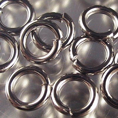 Jump Rings Open - 8mm - Gunmetal (10g)