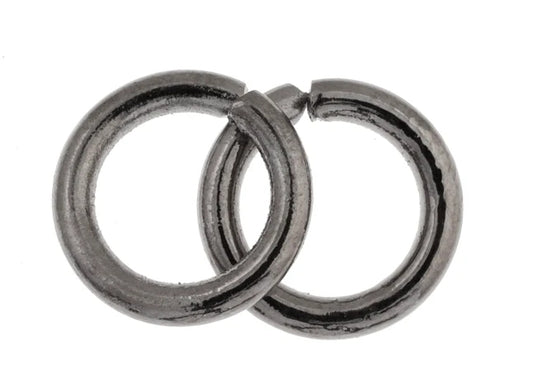 Jump Rings Open - 9mm - Gunmetal (10g)
