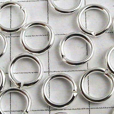Jump Rings Open - 6mm - Silver Plated (500)