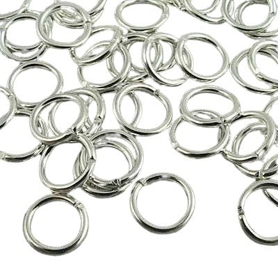 Jump Rings Open - 7mm - Silverplated (500)
