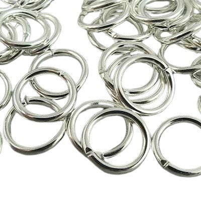 Jump Rings Open - 9mm - Silver Plated (500)
