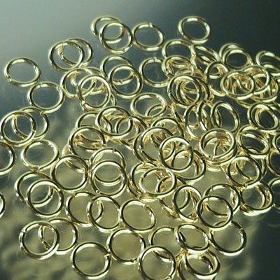 Jump Rings Open - 7mm - Goldplated (500)