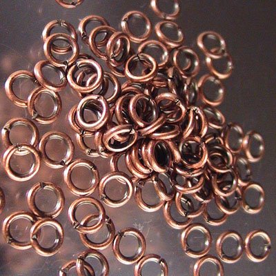 Jump Rings Open - 4mm - Antiqued Copper (100)