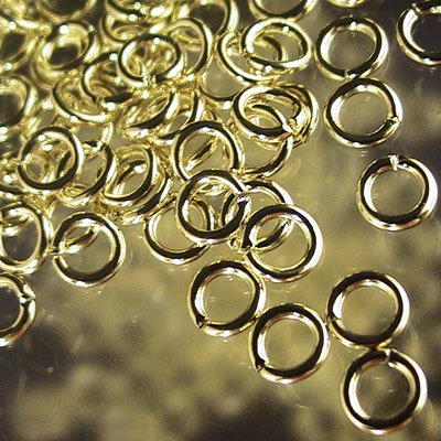 Jump Rings Open - 4mm - Bright Brass (100)