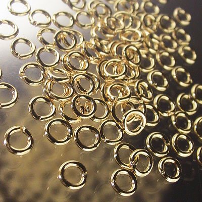 Jump Rings Open - 4mm - Goldplated (100)