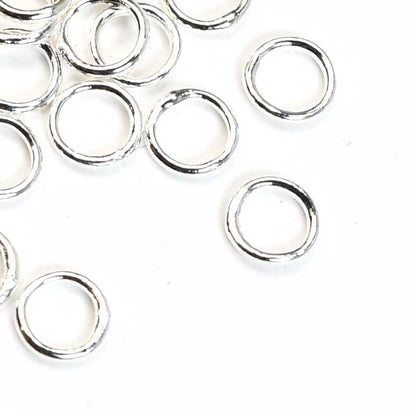 Jump Rings Closed / Soldered - 5.5mm - Silver (100)