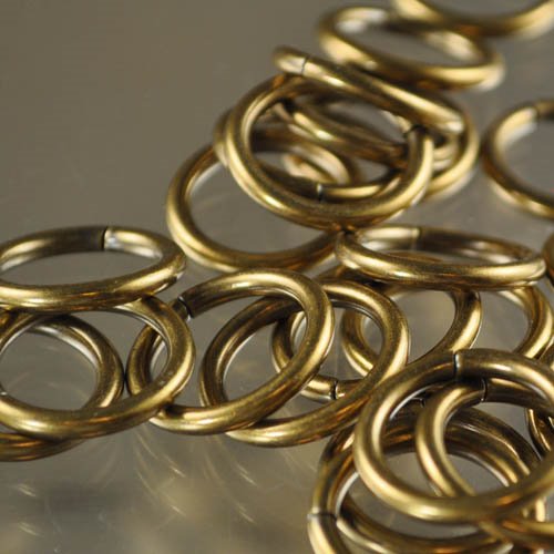 Jump Rings Open - 20mm - Antique Gold