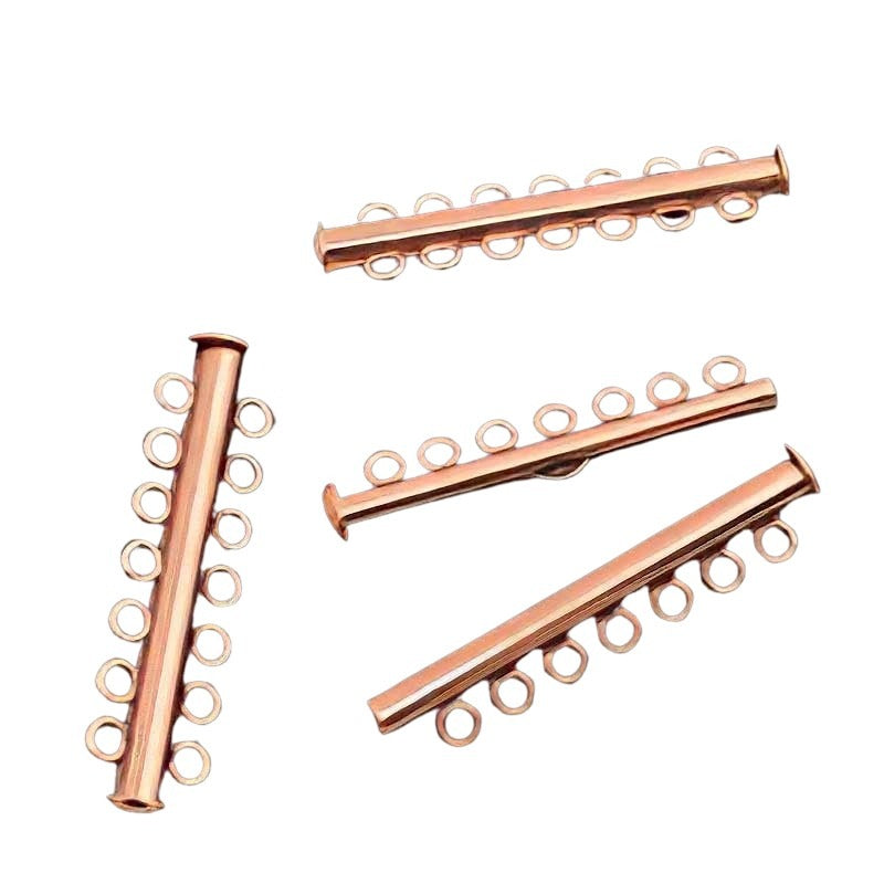 Clasp - 7-Strand - Slide Tube - Bright Copper