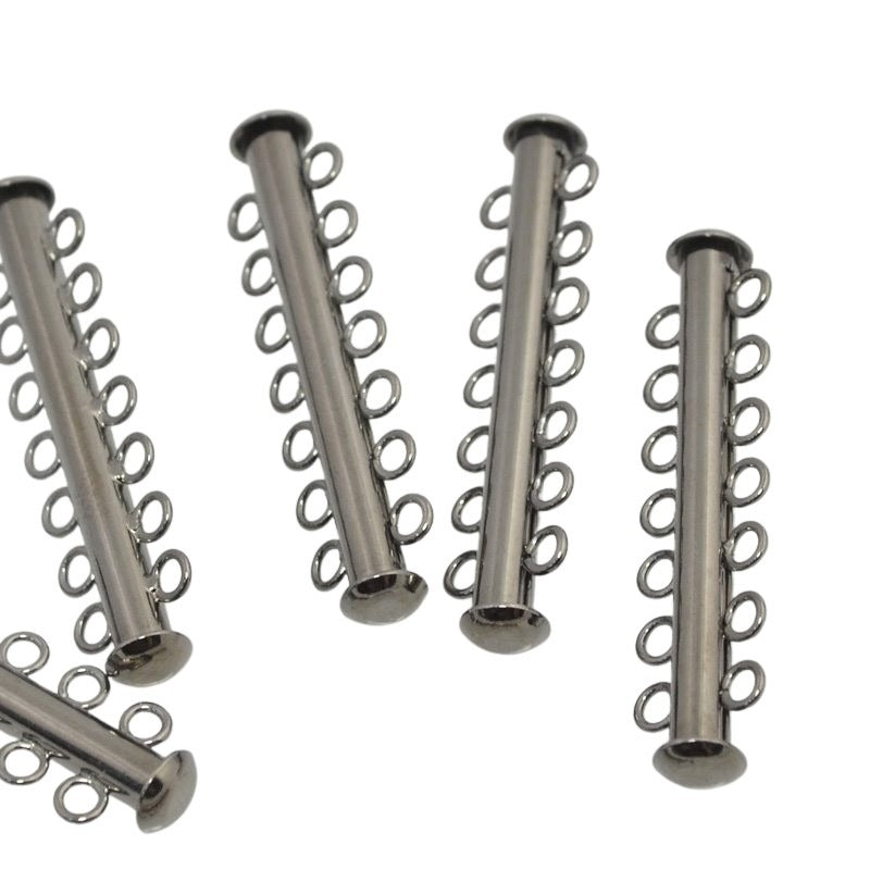 Clasp - 7-Strand - Slide Tube - Gunmetal