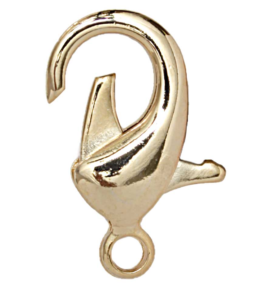 Lobster Clasp - 26mm Plain - Hamilton Gold (Goldplated)