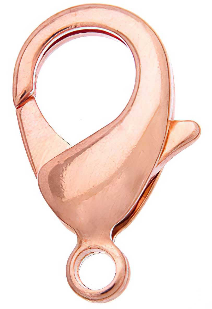 Lobster Clasp - 26mm Plain - Copper (10)