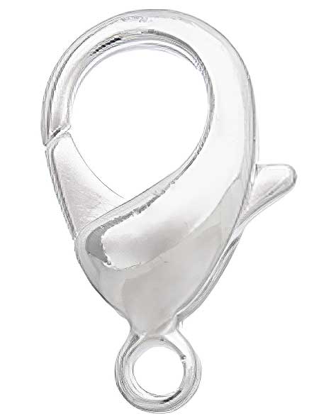 Lobster Clasp - 12mm  - Matte Silver