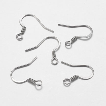Earring - French Style Classic Fishhook - Surgical Steel (100)