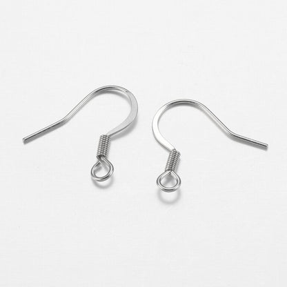 Earring - French Style Classic Fishhook - Surgical Steel (100)