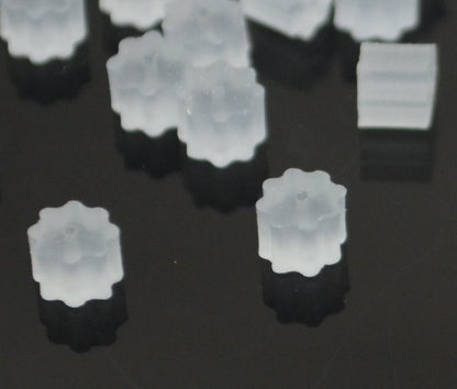 Earring -  Plastic stopper for Earring Wires - Clear-ish (10)