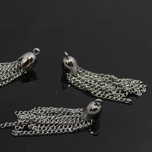 Components - 35mm Chain Tassel - Gunmetal
