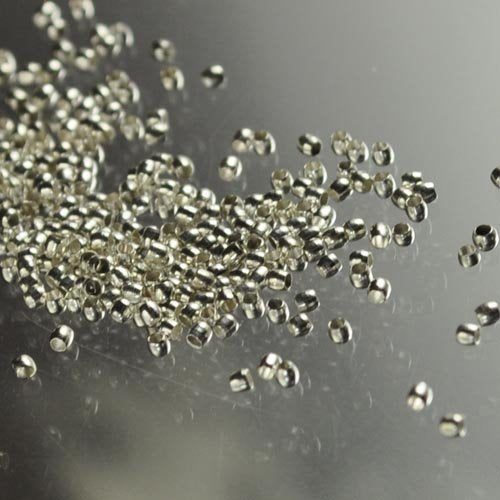 Crimp Beads - 1.3mm  - Silverplated (1.5 grams)