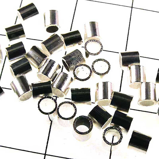 Crimp Tubes - Seamless - 1.5mm  - Silverplated (1.5 grams)