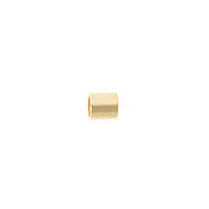 Crimp Tubes - Seamless - 2mm  - Goldplated (1.5 grams)