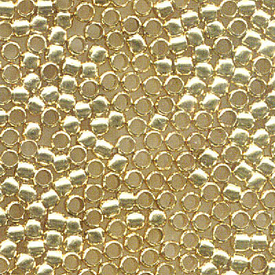 Crimp Beads - 2mm  - Goldplated (1000)