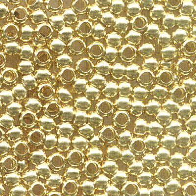 Crimp Beads - 2.5mm  - Goldplated (1000)