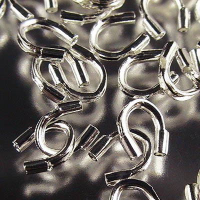 Wire Guardian -  for Beading Wire up to .019in - Bright Silver (100)