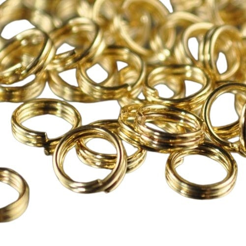 Split Rings  - 5mm - Goldtone (100)