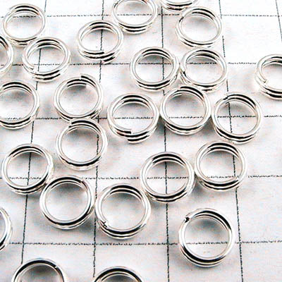 Split Rings  - 5mm - Bright Silvertone (25)