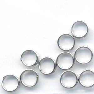 Split Rings  - 5mm - Nickel (10)