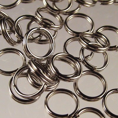 Split Rings  - 6mm - Nickel (25)