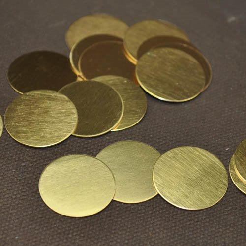 Metal Sheet - 19mm Round Blank - Brass