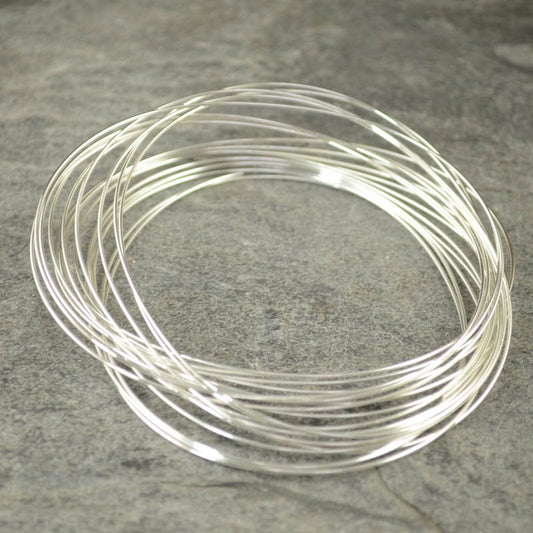 Memory Wire - 2.5x 3in Oval Bracelet Memory Wire - Silverplated (.35 oz)