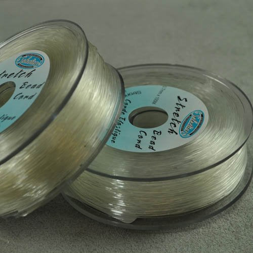 Stringing - .7mm x 100m Stretch Bead Cord - Clear (Spool)